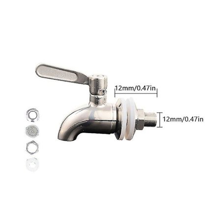 Rustfritt stål vanndispenser tut kran tråd dia dyse for vask kran flaske tapp dispenser XH (DPD)