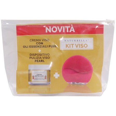 Naturbella Kit Crema Viso Antirughe 50ml+Dispositivo Pulizia Viso
