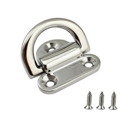 Jernvare Stål Surreanker Dekk Rustfritt Stål D-ring Anker Foldbart Øye for SUS316 Maritim Rekke