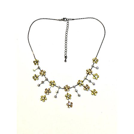 Halsband med gula blommor