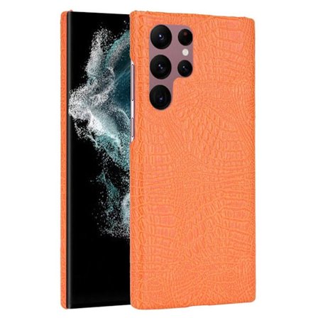Croco Samsung Galaxy S22 Ultra skal - Orange