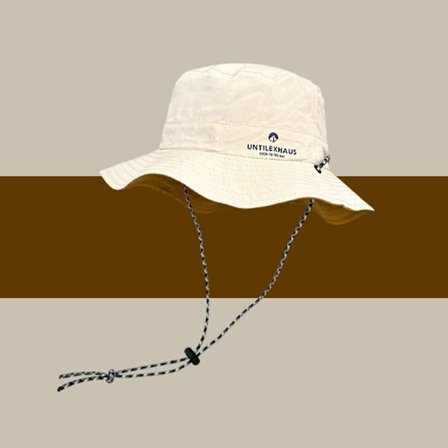 Fiskerhat Round Edge Cap BEIGE