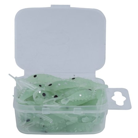 50 stk. Selvlysende kunstig liten gressreke fiskesluk agn for ferskvann og saltvann