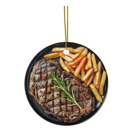 Joulukoriste Pizza Ruoka Ripustettava Koriste Akryyli Pizza/Pihvi/Makkara/Pasta Joulukuusen Koriste Joulupuun Auton Sisustukseen