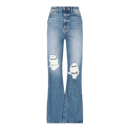 Khaite, Flared Jeans Blauw, Dames, Maat:W27