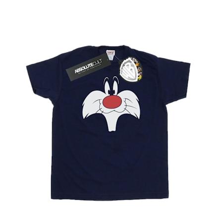Looney Tunes Boys Sylvester Big Face T-Shirt 5-6 år Marinblå Navy Blue 5-6 Years