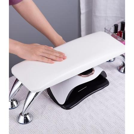 Kynsipidike, manikyyrituki, ammattimainen manikyyrituki, manikyyrituki, valkoinen manikyyrituki, irrotettava, sopii manikyyrin tekemiseen - WELLNGS