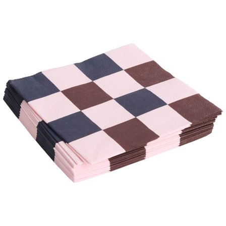 Hay Pattern Lunch serviett, pink bordeaux/black' - 'Pink bordeaux, black