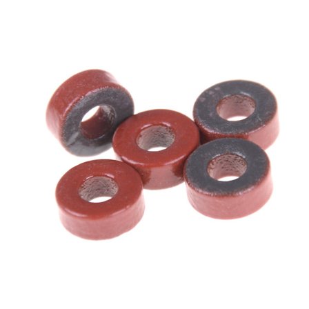 5 st Amidon Iron Powder Toroidal Core T-30-2