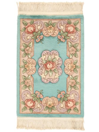 60X90 Tappeto Cinesi 90 Line Orientale Beige/Verde (Lana, Cina) Carpetvista