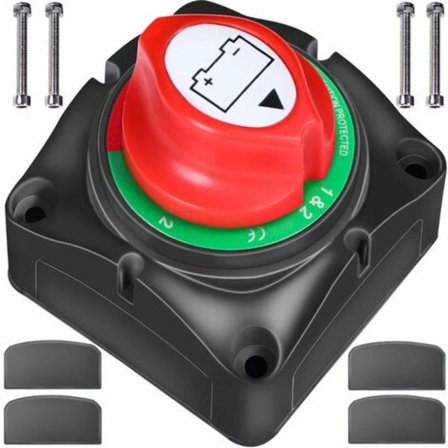 Batteri Isolator Switch 1-2-Begge-Frakoblet 12-60V Kill Switch, 200-1000A 4 Positioner - til Bil RV Marine Båd Truck ATV Køretøj