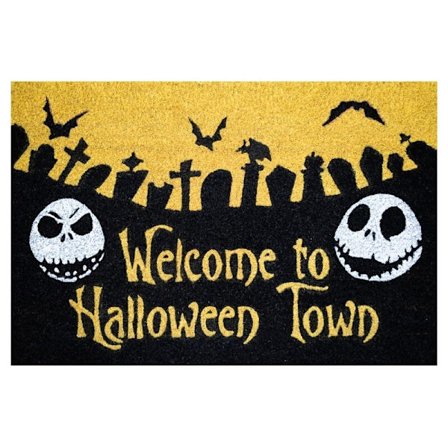Painajainen ennen joulua Halloween Town Doormat, 18x30 tuumaa