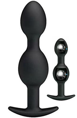Pretty Love Heavy Balls Silicone Butt Plug 3 Analplugg - Blushme.se