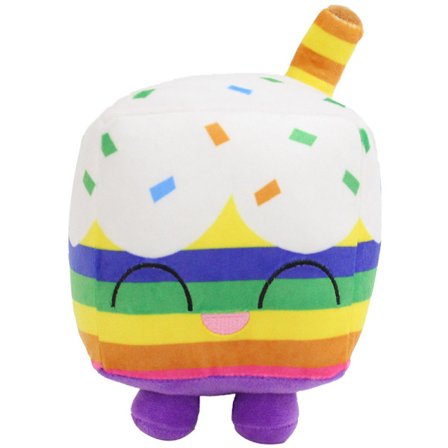 Fyrkantig katt plysch leksak docka stora spel katt