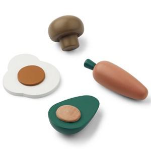 Liewood Green Multi Mix Fernandes Play Food One Size - Role play - One size - Green