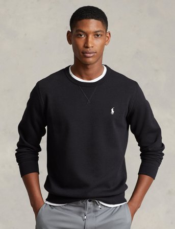 Polo Ralph Lauren Double-Knit Sweatshirt - Black - S