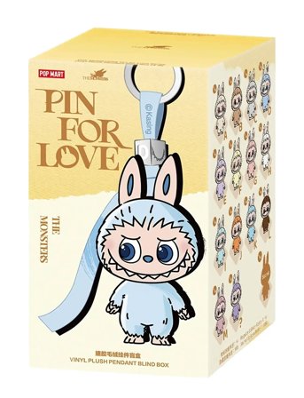 Labubu Pop Mart - Labubu The Monsters - Pin For Love (A-M) - Blue - ONE SIZE