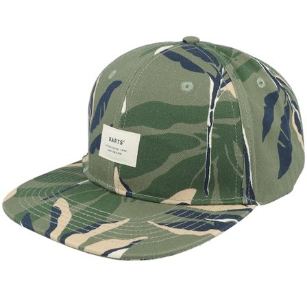 Barts - Green snapback Czapka Z Daszkiem - Dakou Cap Khaki Snapback @ Hatstore