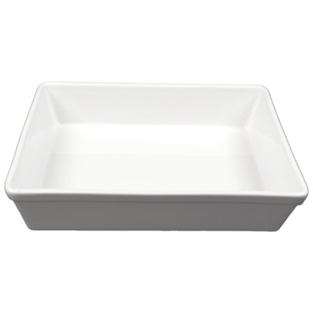 Porcelænsform rektangulær - stor - 2 pakker