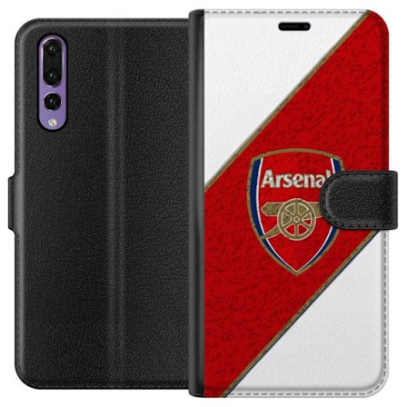 Kompatibelt Plånboksfodral till Huawei Huawei P20 Pro Moschino Toy teddybjörn med enkel tecknad design, brun björn med vit tröja och tydlig logoty