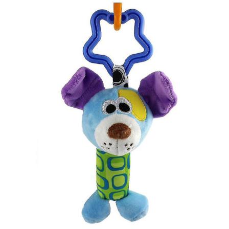 Blå Tecknad Hund Skramlande Docka Söt Baby Hängande Leksaker