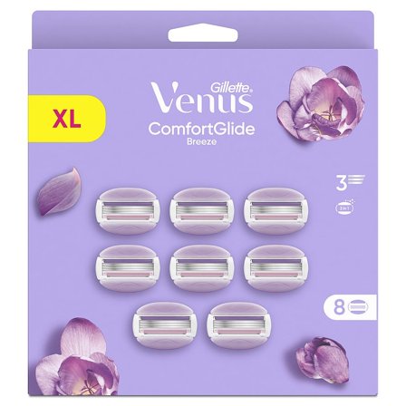 Gillette Venus Comfortglide Breeze Barberblade Largepack 8ct, Skincare, Hårfjerning, Skrabere & Blade