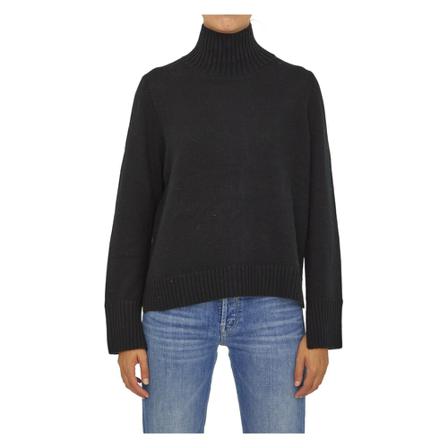 Allude, Long Knitwear Zwart, Dames, Maat:S