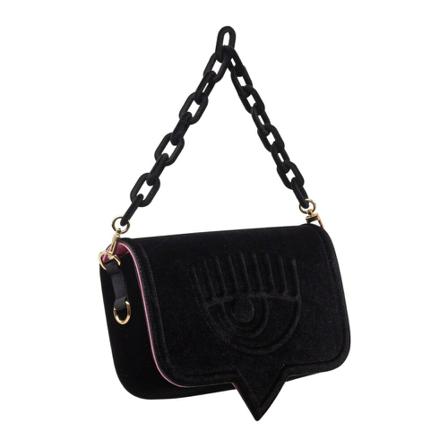 Chiara Ferragni Collection, Shoulder Bags Czarny, Kobieta, Rozmiar: ONE Size