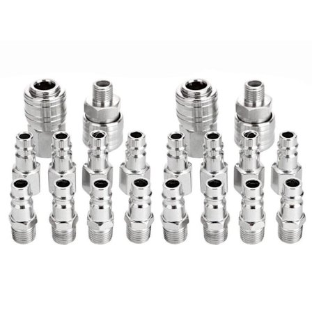 10/20 st Luftledningskoppling Slang Luftkompressor Anslutning 20 ST