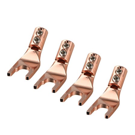 Audio Fork Spade Connector for Speaker Wire DIY Speaker Spade Connector