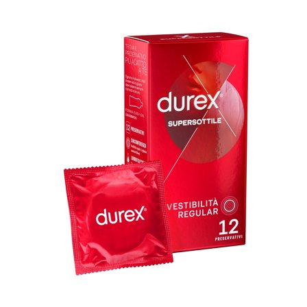 Durex Supersottile Profilattici 12 Pezzi - Massima Sensibilità