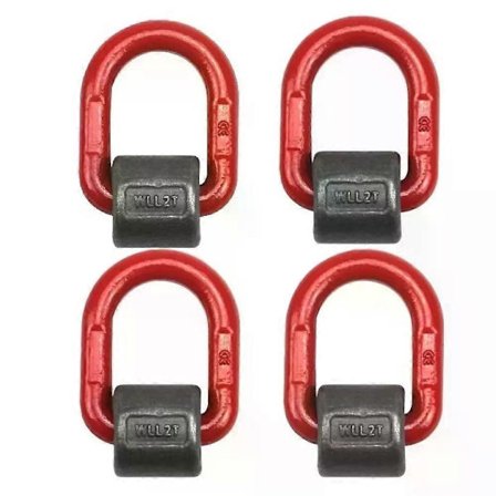 4x løftepunkter for sveising ringjekk transportøye, sveiseøye GK8 2000kg