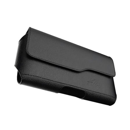 Kompatibel med Apple iPhone 13 Mini, 12 Mini, Premium Læder Etui med Bælteklips, Bælteløkke og Magnetisk Lås [DB]