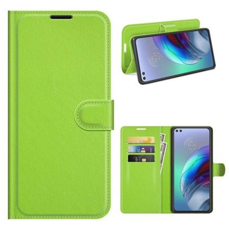 Classic Motorola Moto G100 / Edge S Läppäkotelo - Vihreä Green