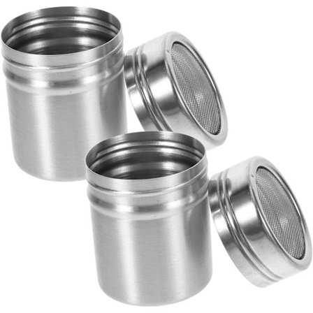 6 stk Pepper Shakers Sølv Pulver Shakers Automatisk Snekker Shaker Krydder-FX-