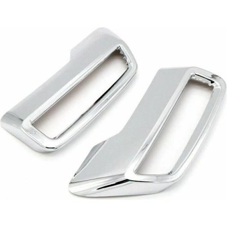 Chrome bageste udstødningstrim og dæksel, 2 stk., til Peugeot 3008/5008 (2017-2019), Sølv - GE261