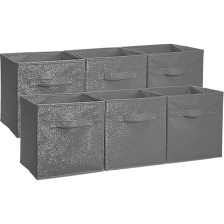 E-handels Foldbare Opbevaringskasser - Foldbare Stof Opbevaringskurve Beholdere Organizer Til Børneværelse, Hjem, Kontor, pakke med 2