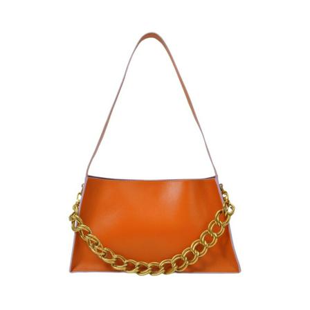 Manu Atelier, Kesme Bag in Orange Leather Oranje, Dames, Maat:ONE Size