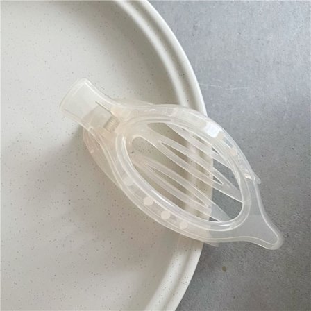 Stora akrylklämmor Hårnål Duck Billed Hårklämmor VIT