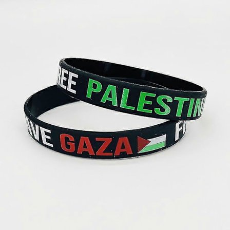 1-20x Palestina Rädda Gaza Silikonarmband [HK] 1