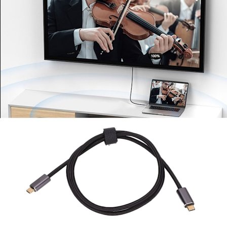 Type C Förlängningskabel USB3.2 100W 20Gbps 8k 60hz Han till Han Type C Adapter för Kontor Lärande 100cm