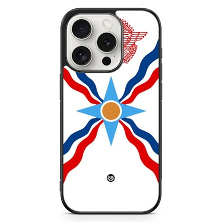 Bjornberry Skal iPhone 15 Pro - Assyriska flaggan
