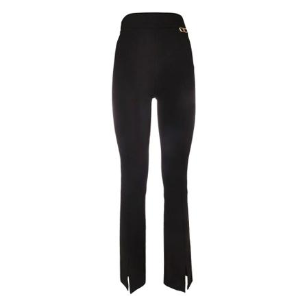 Fracomina, Straight Trousers Zwart, Dames, Maat:XS
