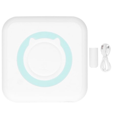 Mini Printer Termisk Bærbar Trådløs Bluetooth Etiket Forkert Spørgsmål Udskrivning 200dpiGrøn