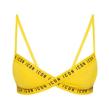 Dsquared2 Swimsuit Top , Geel , Dames , Maat: S