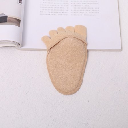 2stk=1 par Tåseparator Halv-indlægssåler BEIGE ALLE FINGERSOKKER