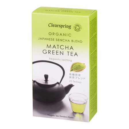 Clearspring Sencha/Matcha Grøn te Ø 20 breve, Helse & Madvarer, Te, Grøn Te