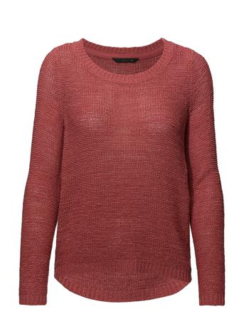Onlgeena Xo L/S Pullover Knt Pullover Striktrøje Rød ONLY