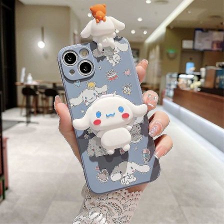 Kawaii Kuromi -sarjakuvapuhelinkotelo iPhone 14 13 12 11 Pro Max Mini Xr X Xs Max 8 7 Plus Se -puhelimille, putoamissuojattu A4 A4 iPhone 13 Pro -