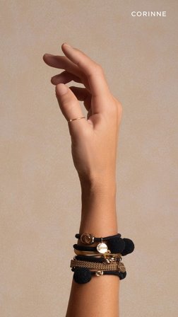 CORINNE Hair Tie Bow Metal Plain Variant 1, Hår, Hårpynt, Hårelastikker